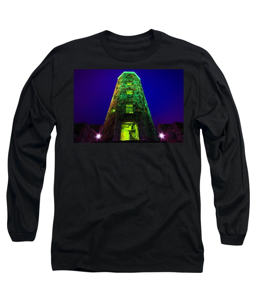  Long Sleeve T-Shirt featuring the photograph Enger Tower Glowing by Nicole Engstrom