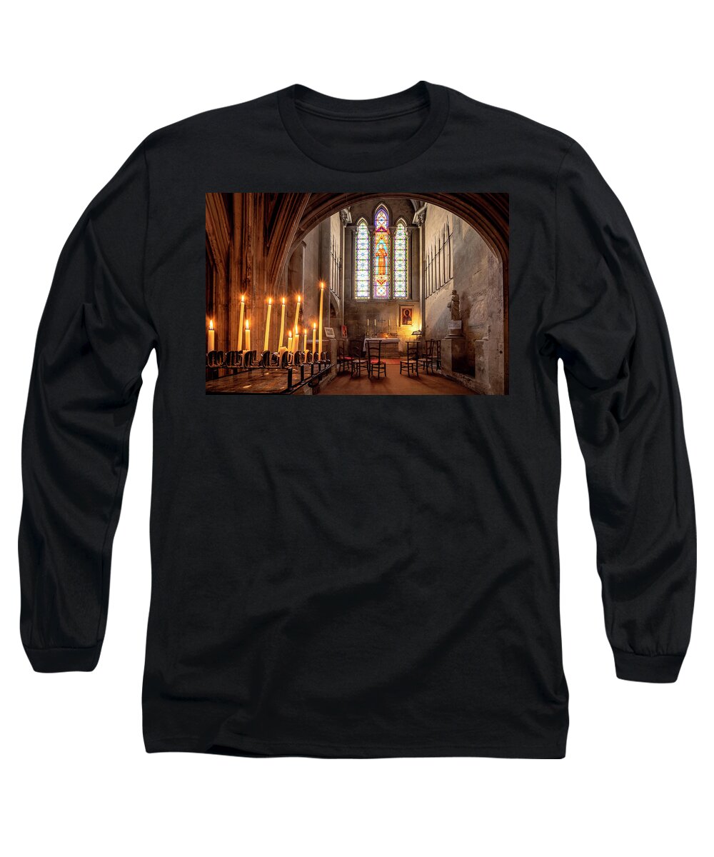 Abbey Church Long Sleeve T-Shirt featuring the photograph Faith by Olivier Parent