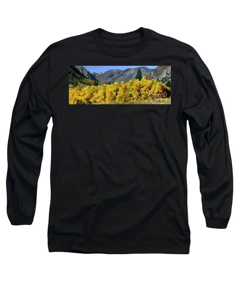 Dave Welling Long Sleeve T-Shirt featuring the photograph Fall Color Eastern Sierras California by Dave Welling