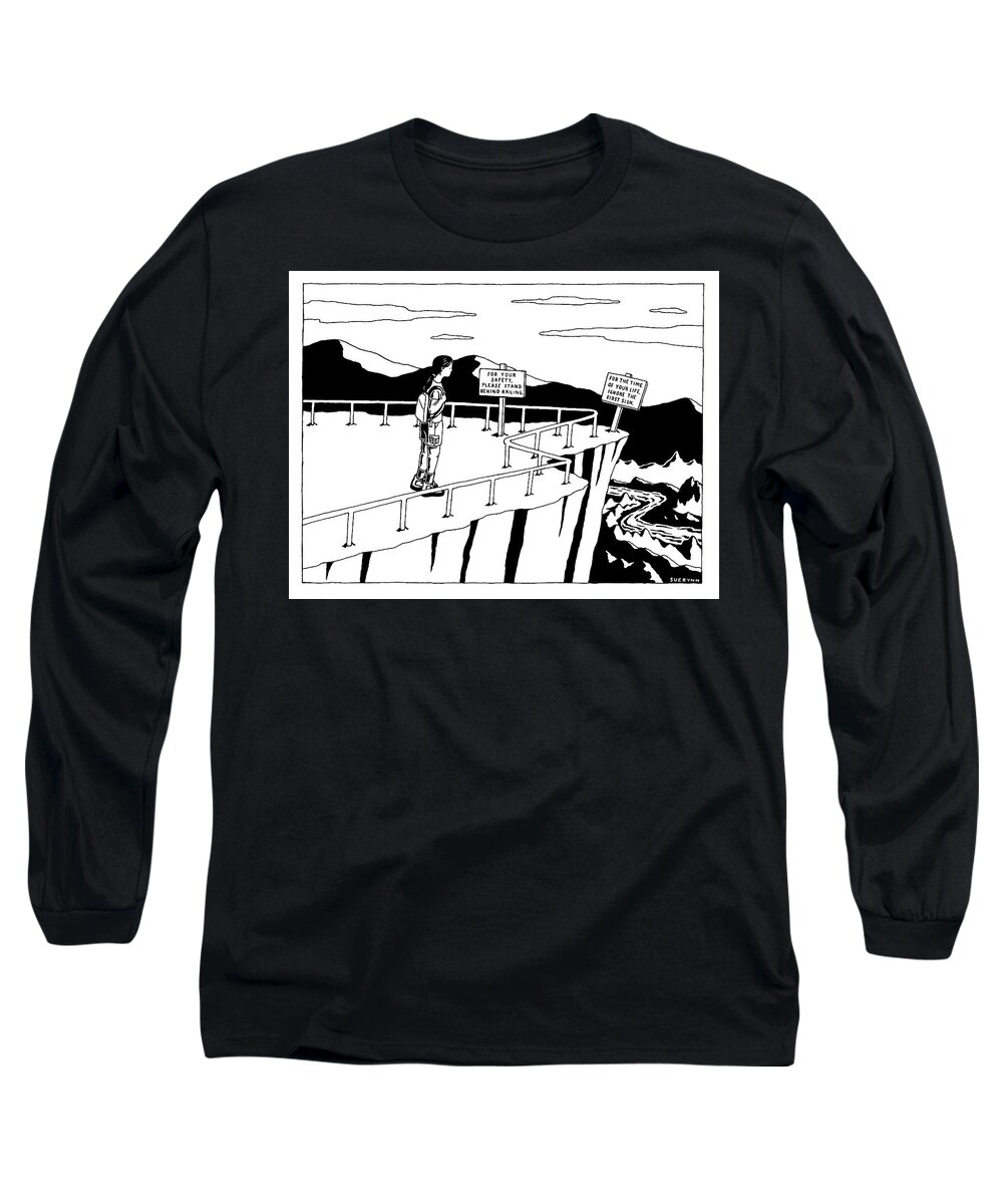 Lookout Point Long Sleeve T-Shirt featuring the drawing For the Time of Your Life by Suerynn Lee
