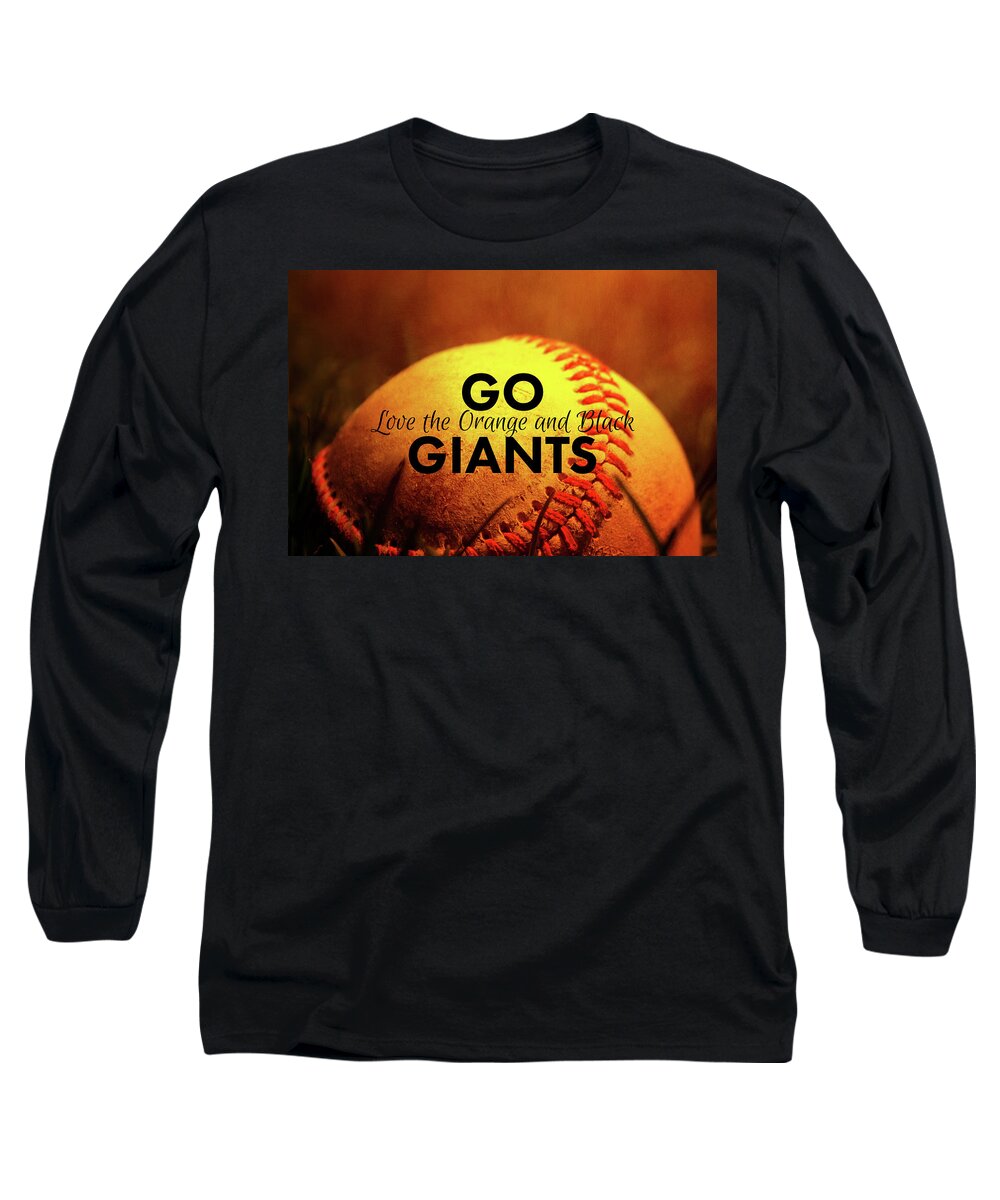 Photography Long Sleeve T-Shirt featuring the digital art Go Giants by Terry Davis