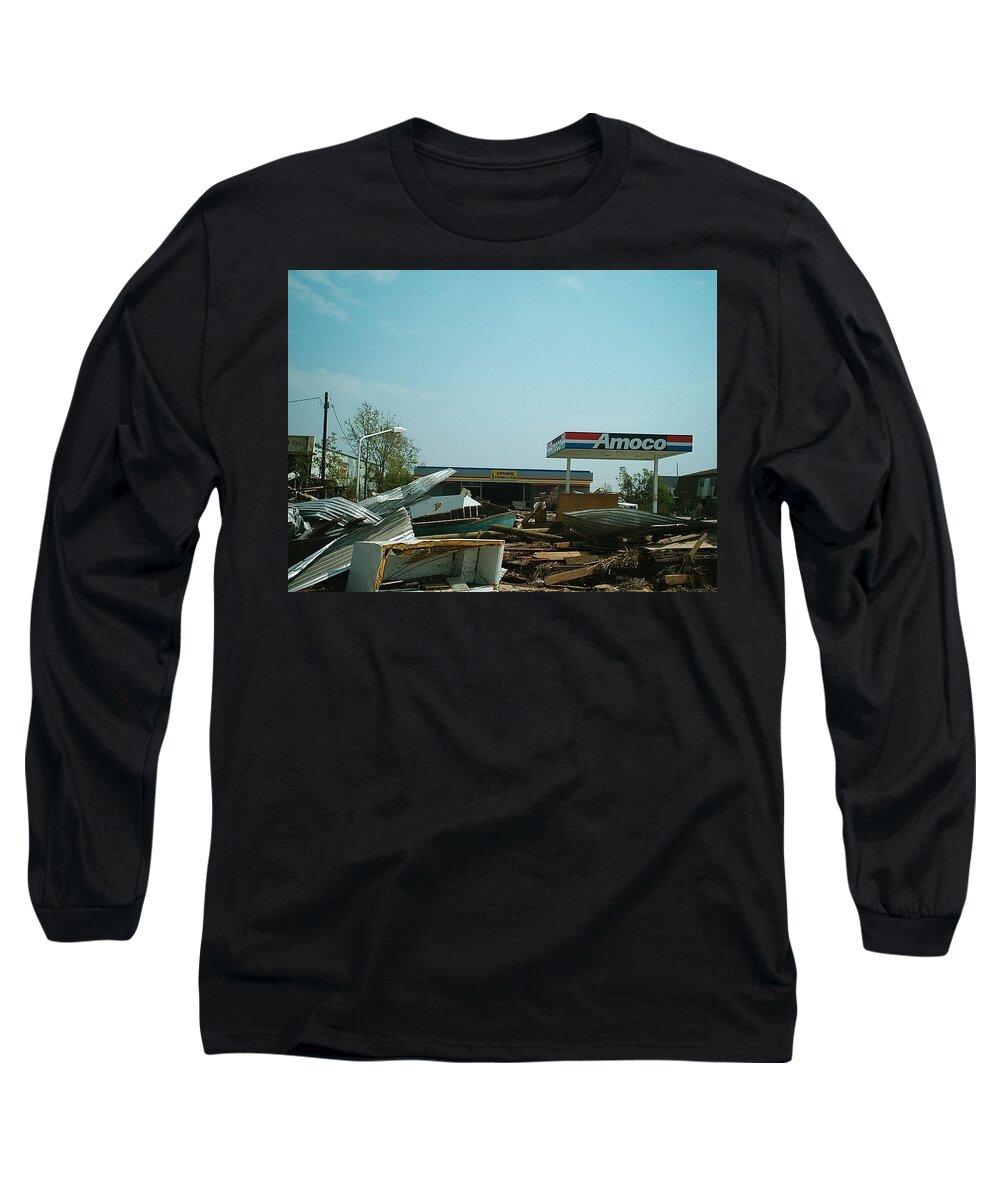 New Orleans Long Sleeve T-Shirt featuring the photograph Hurricane Katrina Series - 89 by Christopher Lotito