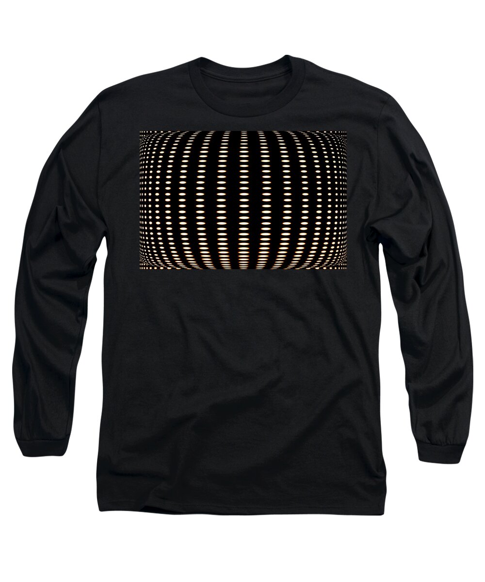 Abstract; Artistic; Backdrop; Background; Ball; Banner; Bubbles; Bright; Circle; Color; Colorful; Creative; Decorative; Design; Dot; Dots; Dotted; Effect; Element; Geometric; Glamour; Art Long Sleeve T-Shirt featuring the photograph Illusive spherical 3D effect oval background by Severija Kirilovaite