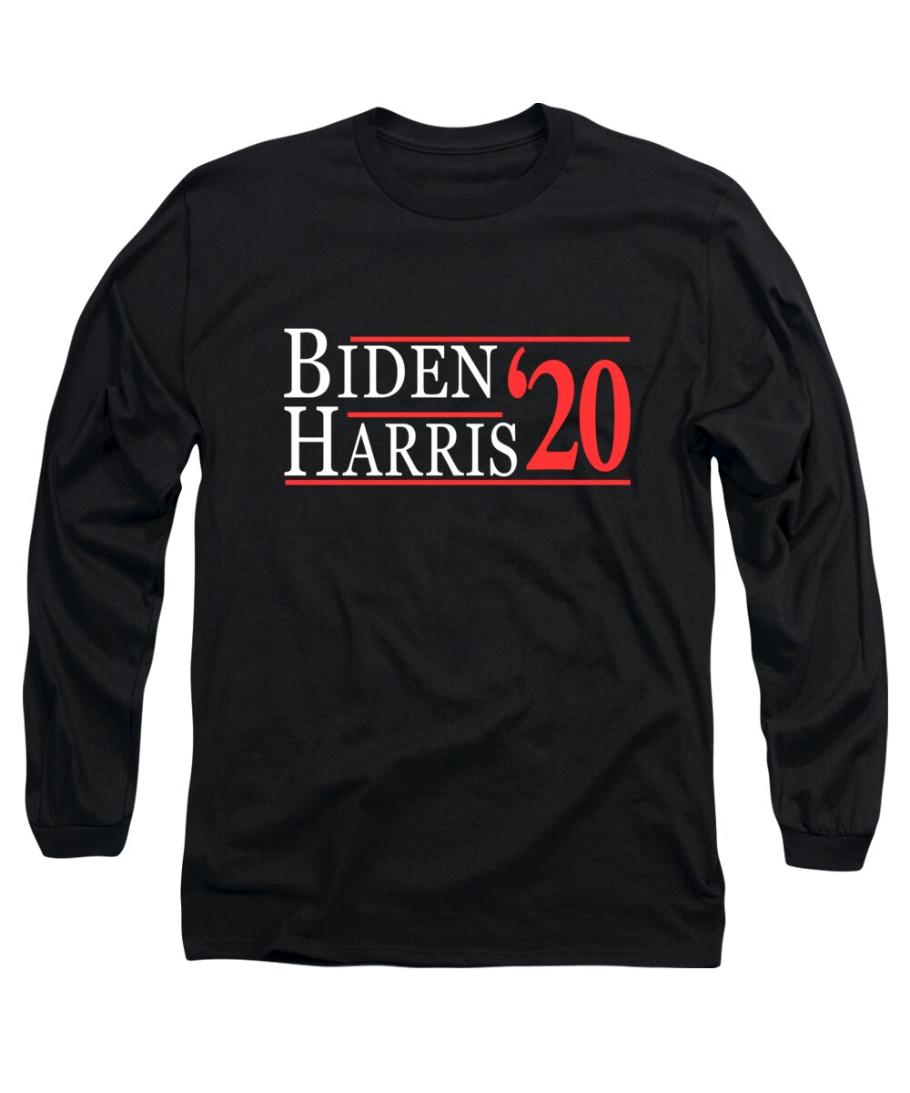 Election Long Sleeve T-Shirt featuring the digital art Joe Biden Kamala Harris 2020 by Flippin Sweet Gear