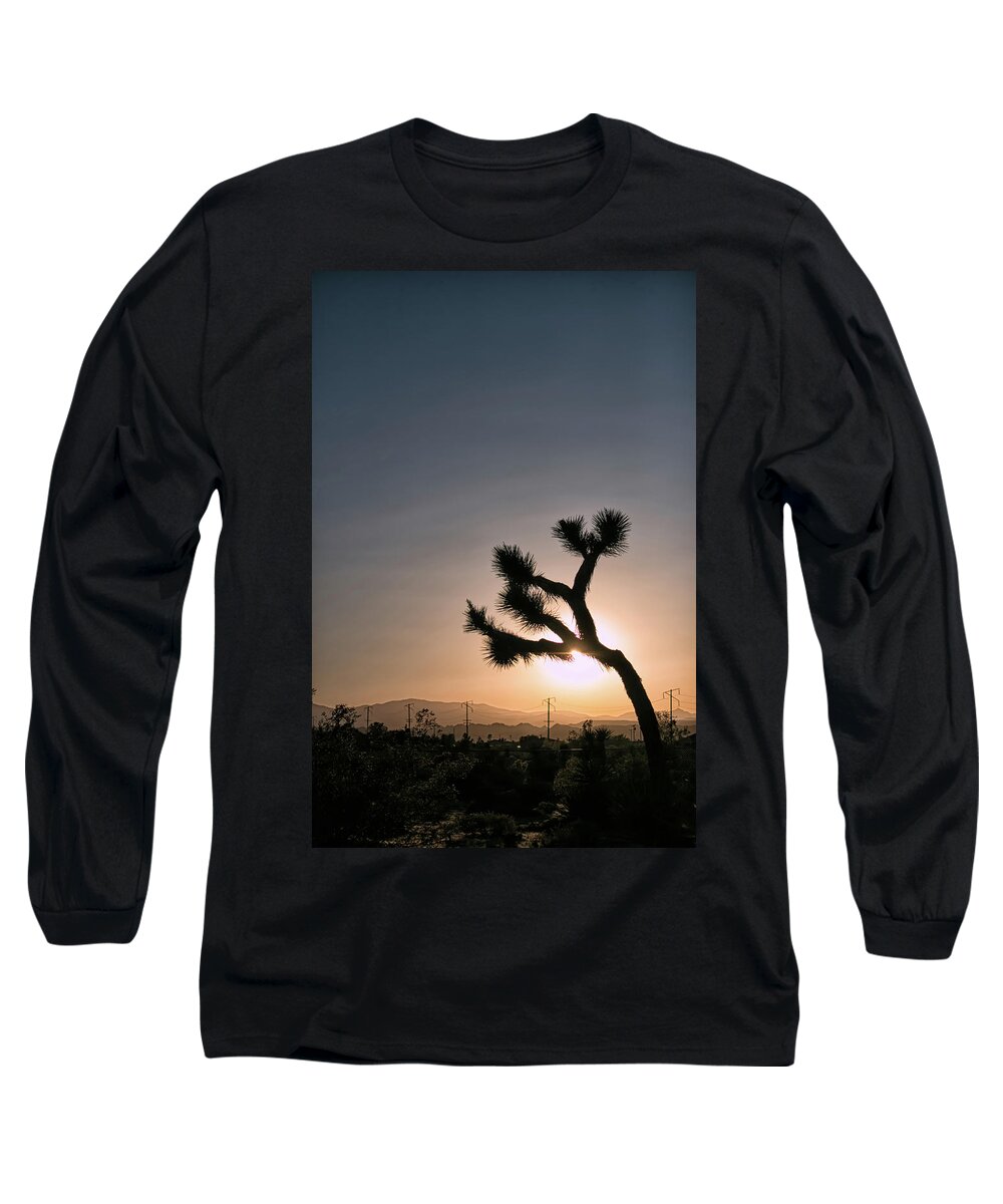 Desert Long Sleeve T-Shirt featuring the photograph Joshua Tree Silhouette by Lisa Chorny