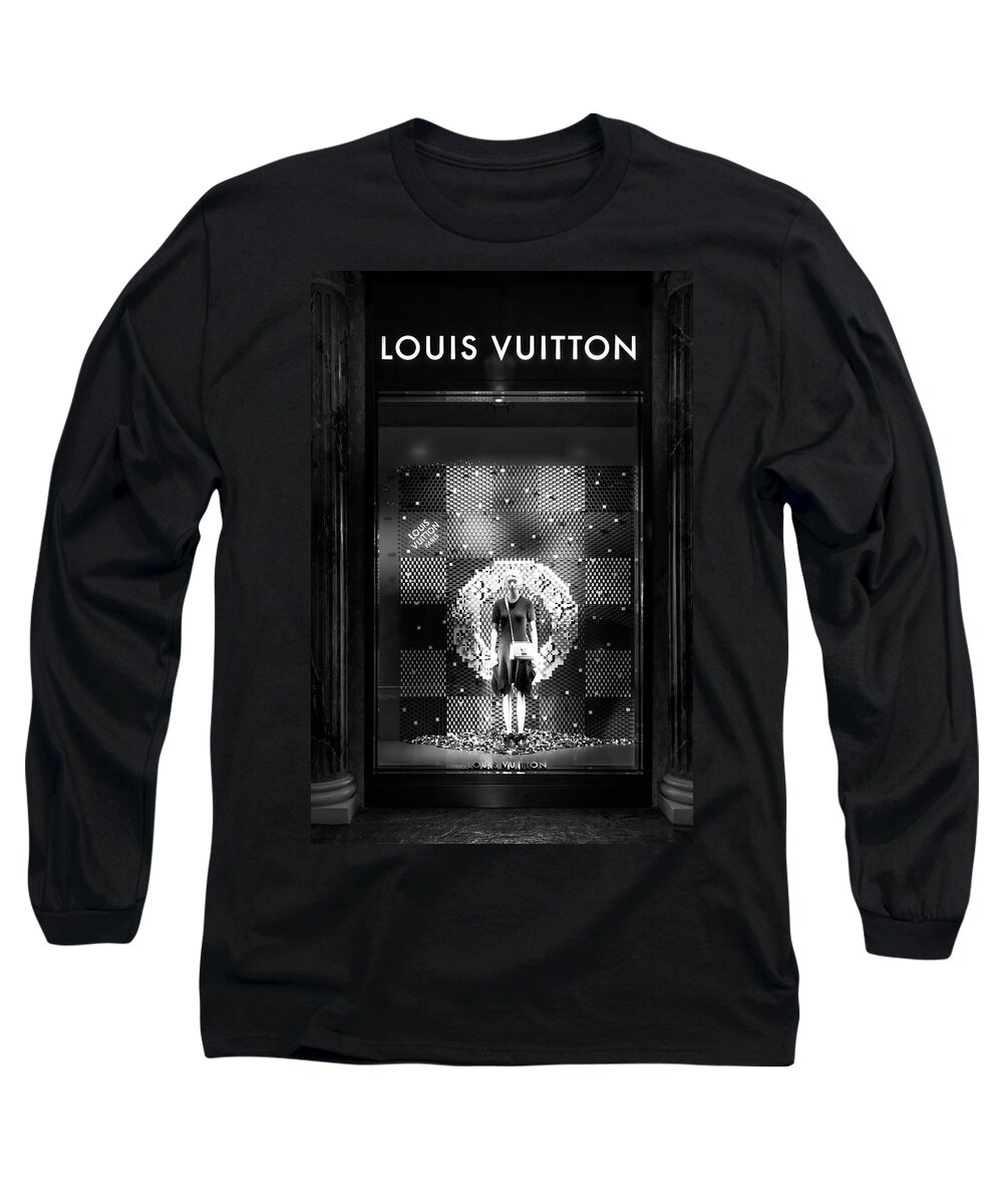 Louis Vuitton White Printed Cotton Blend Long Sleeve Shirt S Louis