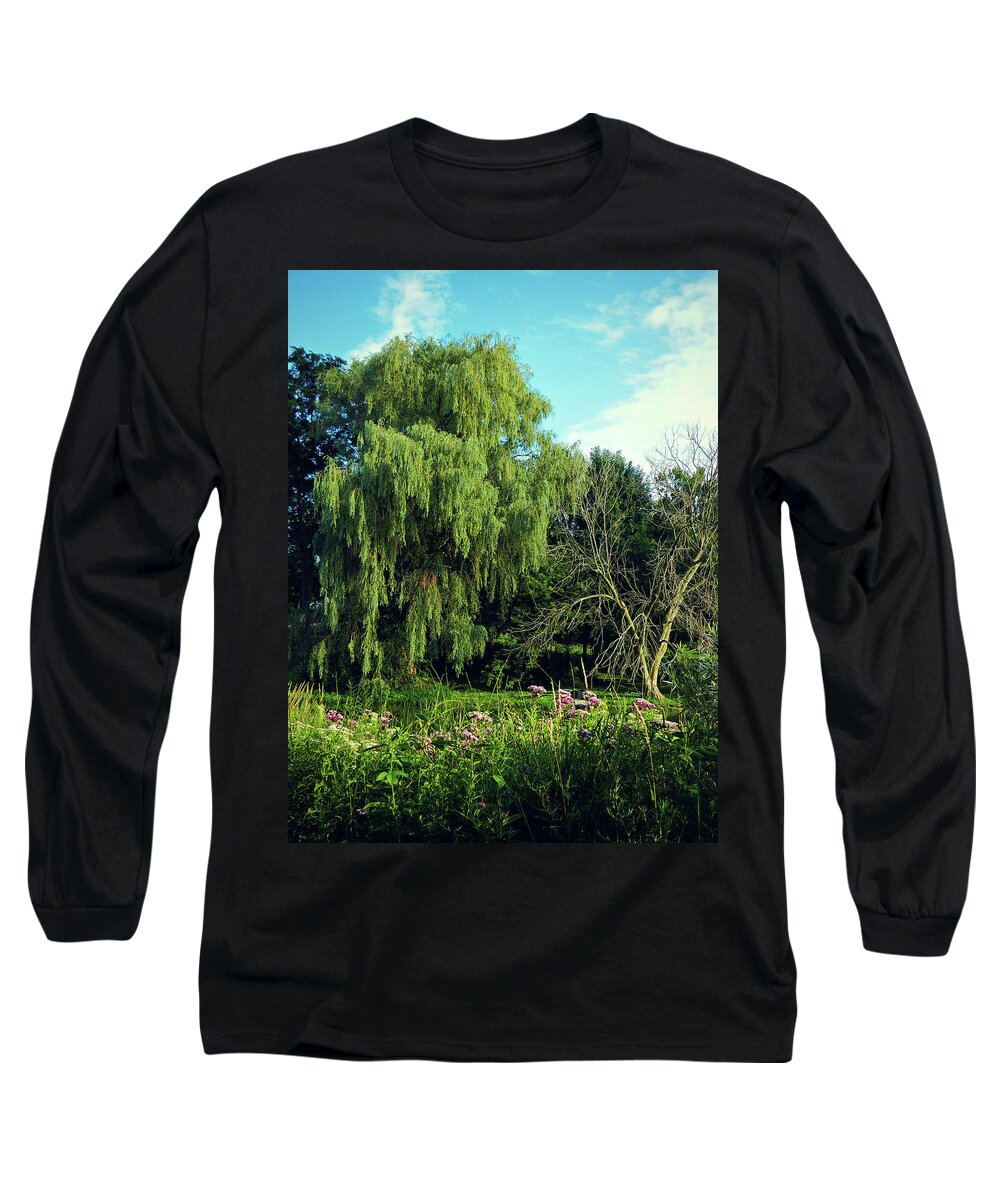 Lovely View Long Sleeve T-Shirt featuring the photograph Lovely View by Cyryn Fyrcyd