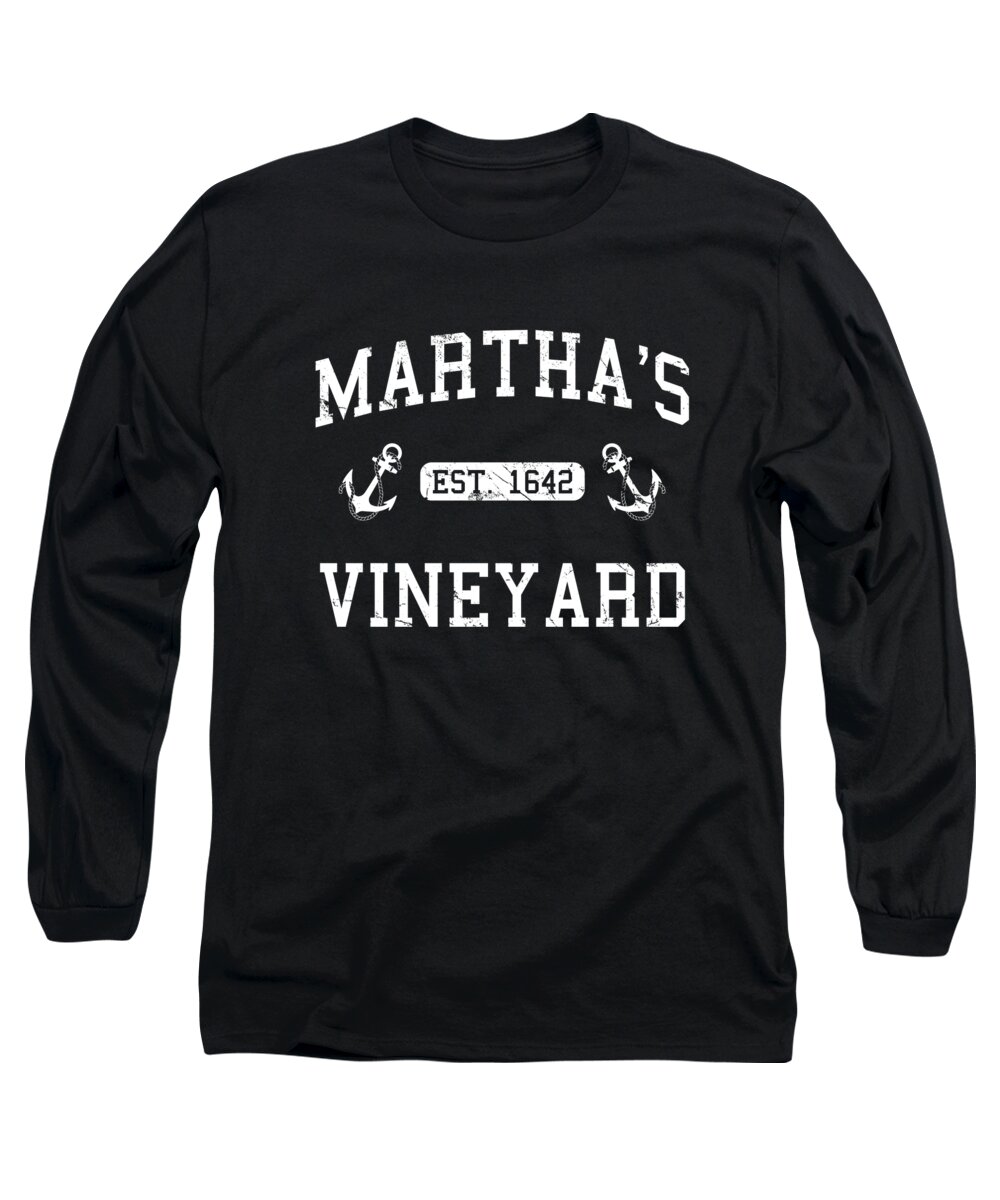 Funny Long Sleeve T-Shirt featuring the digital art Marthas Vineyard by Flippin Sweet Gear