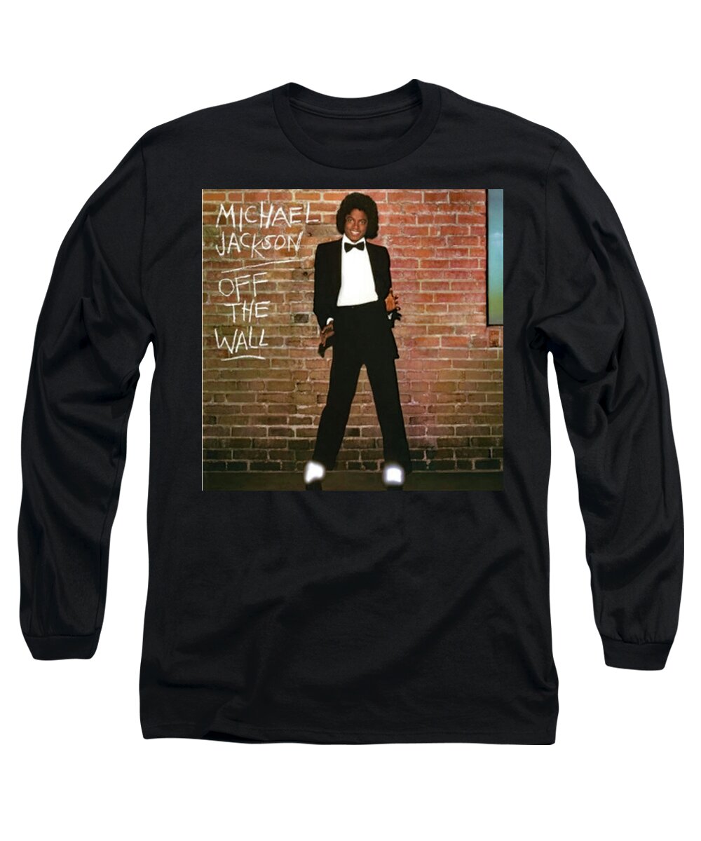 Singer Long Sleeve T-Shirt featuring the photograph Michael Jackson by Imagery-at- Work
