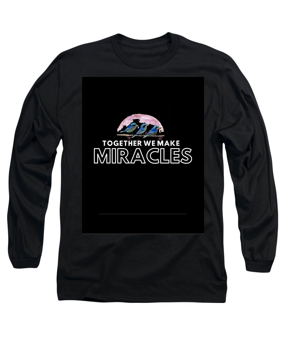 Miracles Long Sleeve T-Shirt featuring the painting Miracles everywhere by Sarabjit Singh