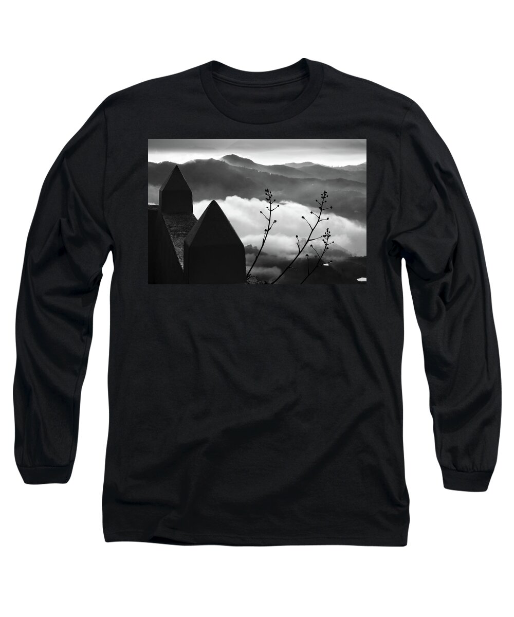 Andalucia Long Sleeve T-Shirt featuring the photograph Moorish watchtower by Gary Browne