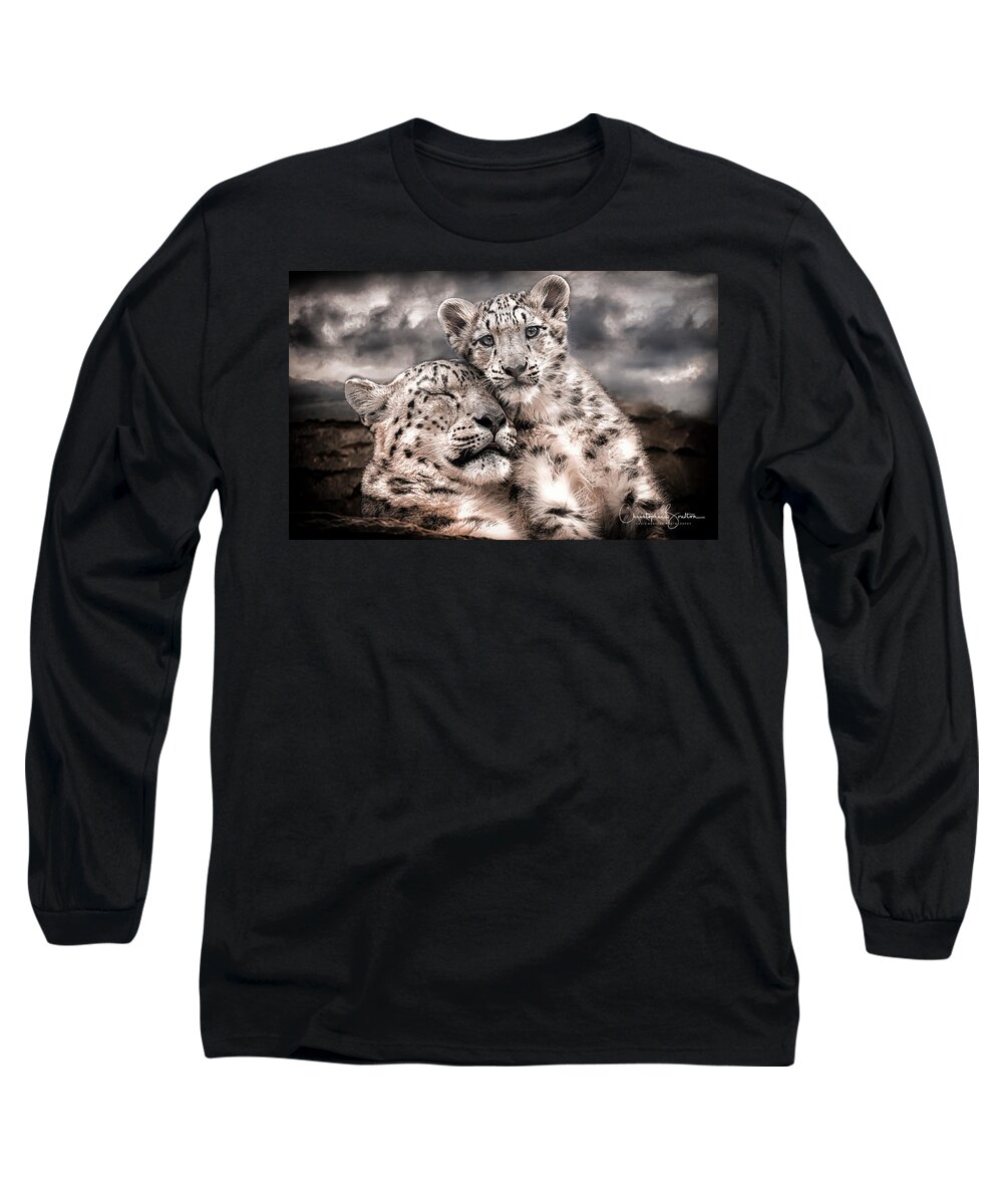 Snow Long Sleeve T-Shirt featuring the photograph Mother's love in the clouds by Chris Boulton