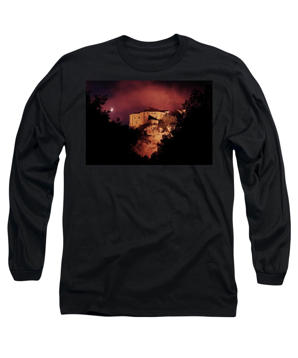 Landscape Long Sleeve T-Shirt featuring the photograph Myths and Legends by Karine GADRE