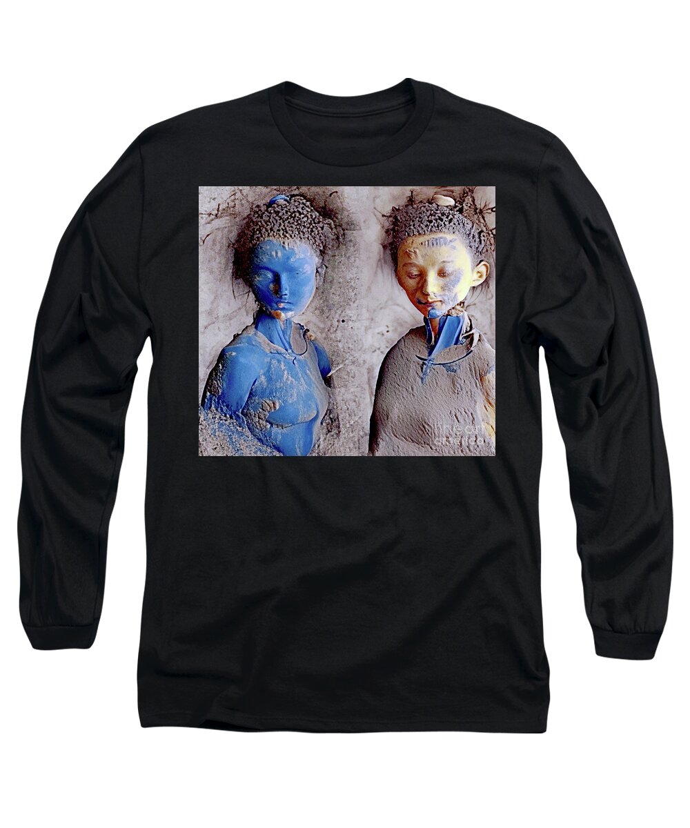 Surreal Long Sleeve T-Shirt featuring the mixed media Nascent by Bill Owen