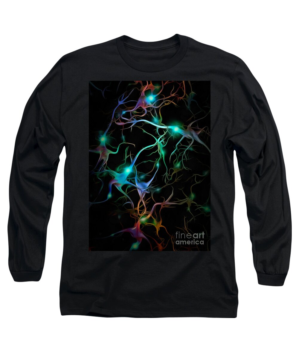 Neuron Long Sleeve T-Shirt featuring the photograph Neurons network by Bruce Rolff