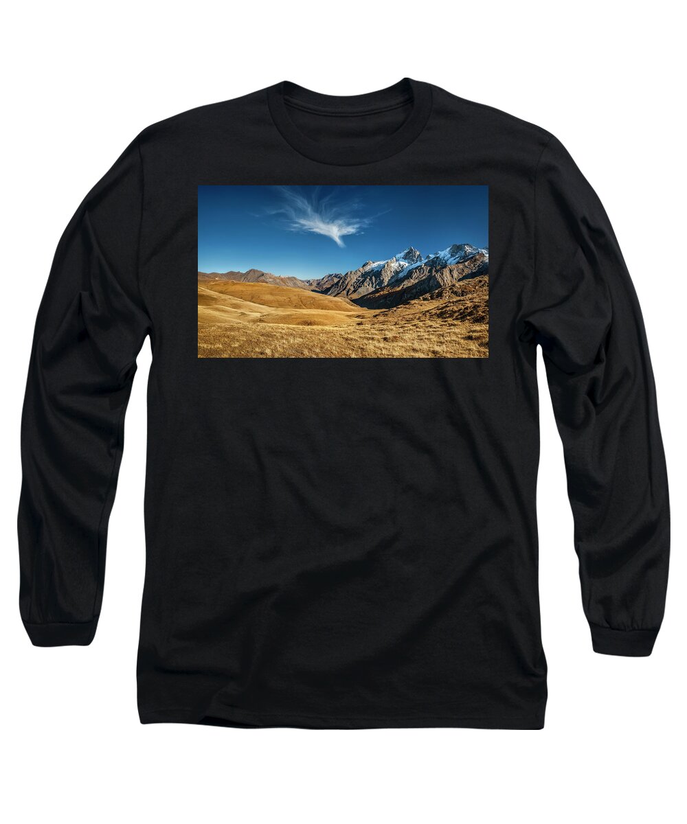 Plateau Long Sleeve T-Shirt featuring the photograph Oisans - Emparis by Olivier Parent