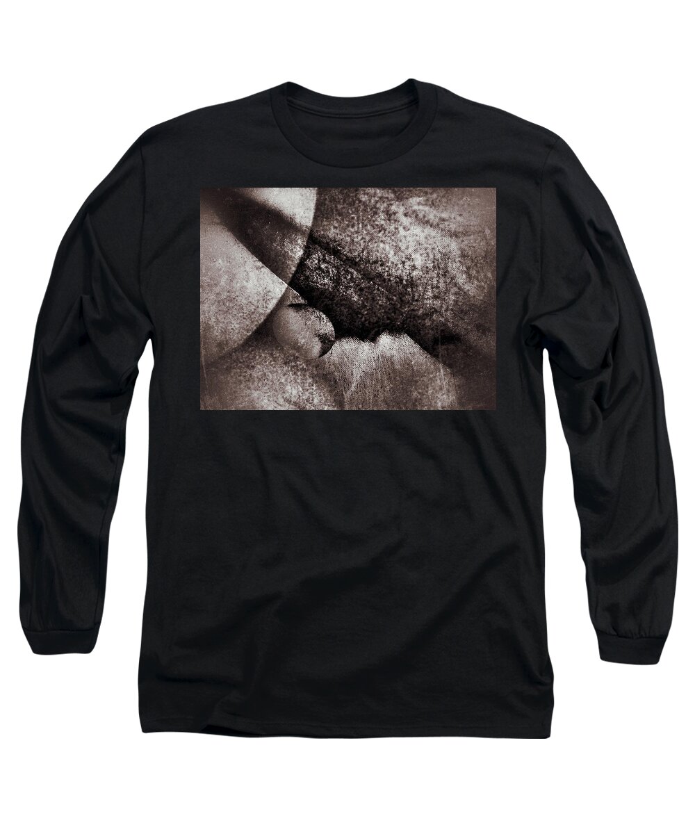 On The Cutting Board Long Sleeve T-Shirt featuring the photograph On the Chopping Block by Alina Oswald