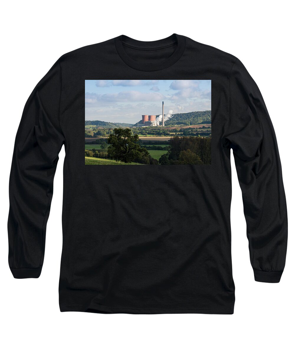 Landscape Long Sleeve T-Shirt featuring the photograph Power in the countryside by Average Images