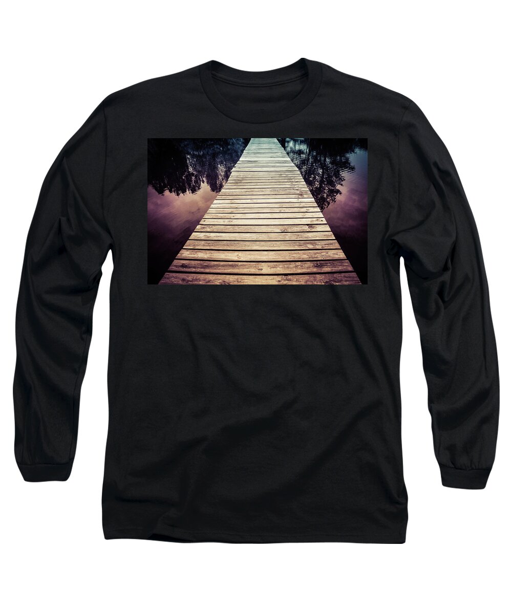 Trail Long Sleeve T-Shirt featuring the photograph Reflective Walk #3 by Jennifer Wright