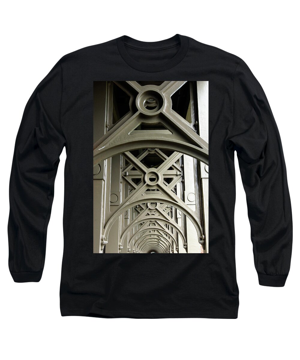 Arch Long Sleeve T-Shirt featuring the photograph Repeated casting by Average Images