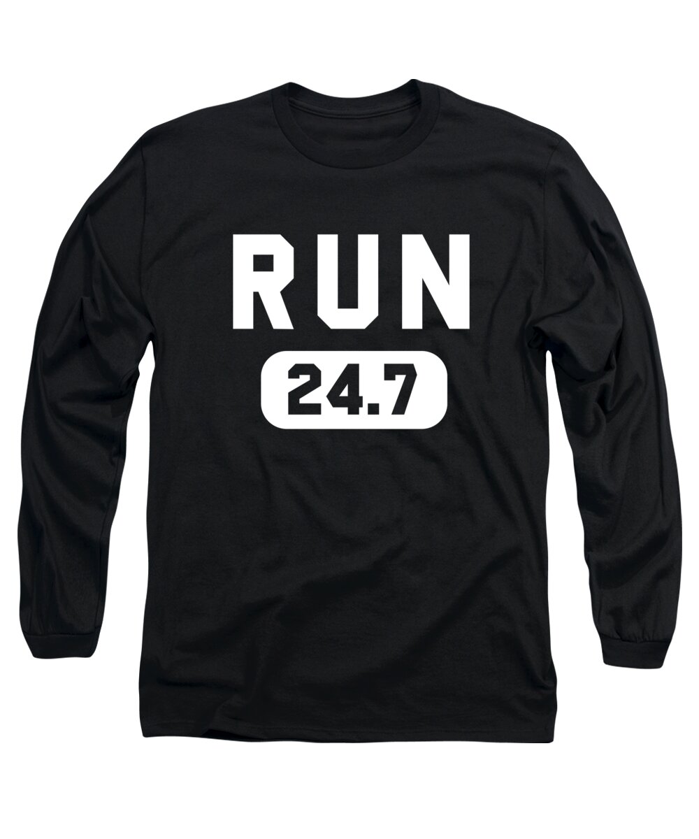 Funny Long Sleeve T-Shirt featuring the digital art Run 247 by Flippin Sweet Gear