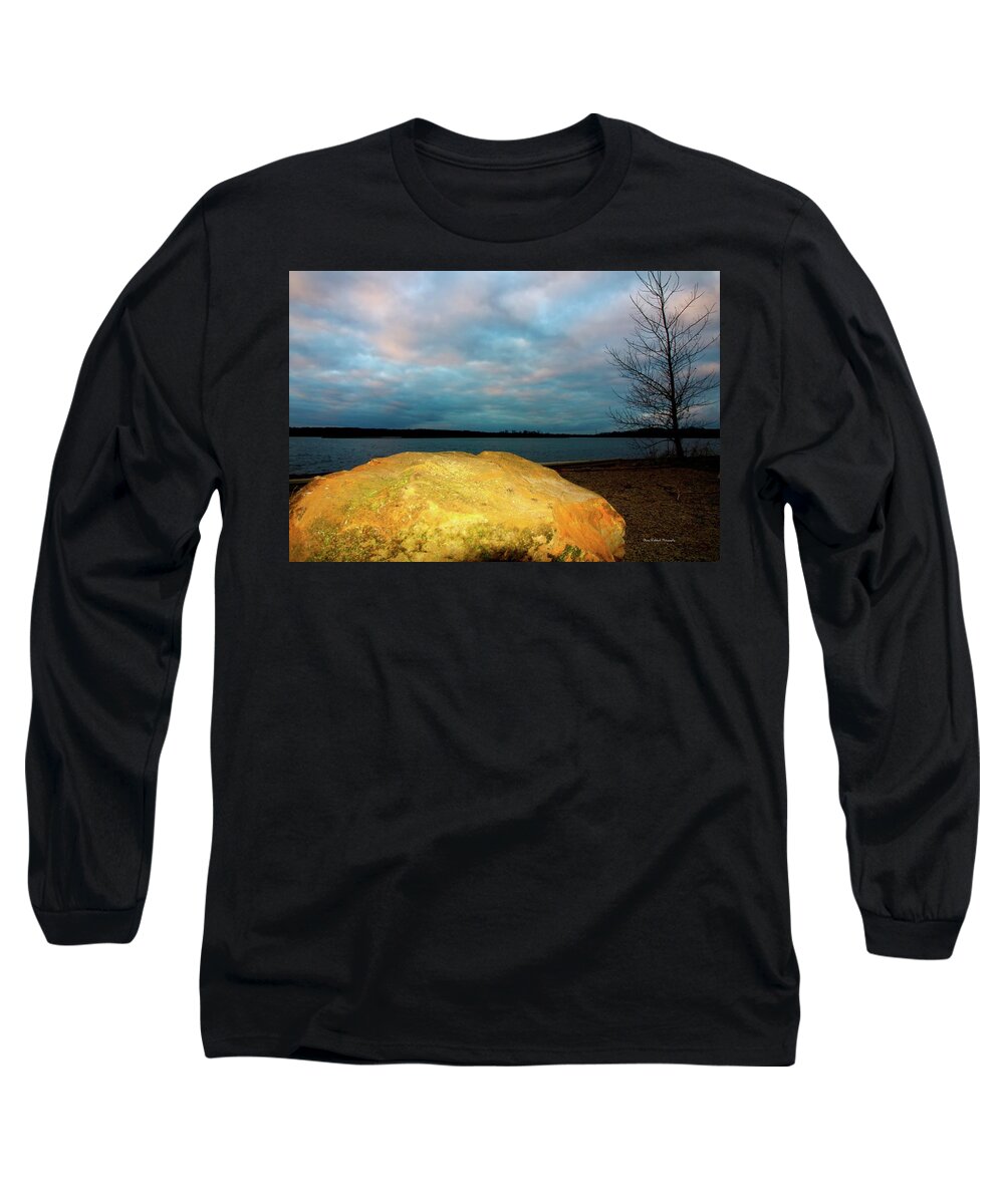 Nature Long Sleeve T-Shirt featuring the photograph Stone in the Spotlight by Mary Walchuck