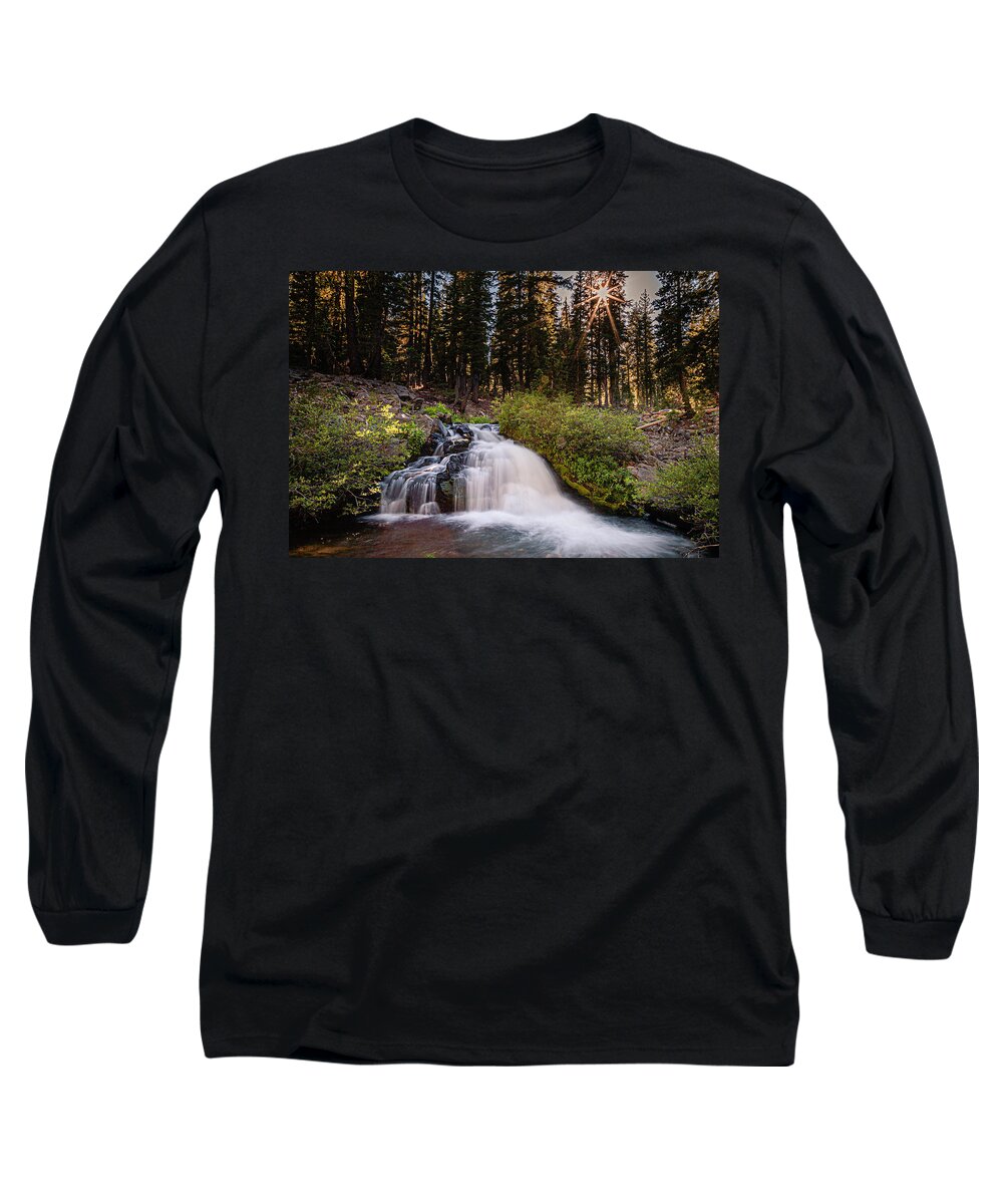 Nature Long Sleeve T-Shirt featuring the photograph The Falls Before the Falls by Mike Lee