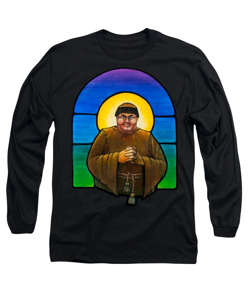 Friar Long Sleeve T-Shirt featuring the painting The Friar by Robert Corsetti