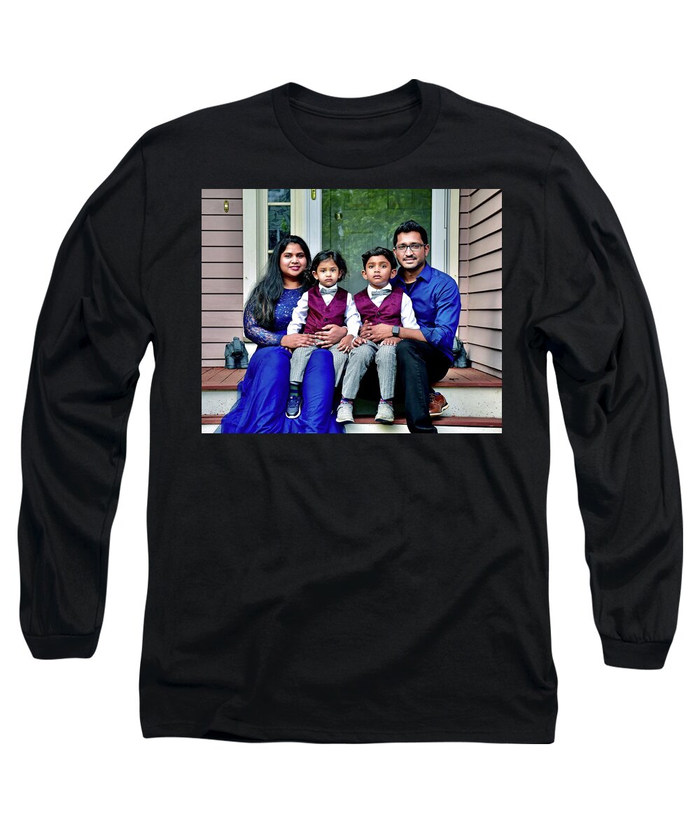 Family Long Sleeve T-Shirt featuring the photograph The M. Kumar Family by Monika Salvan