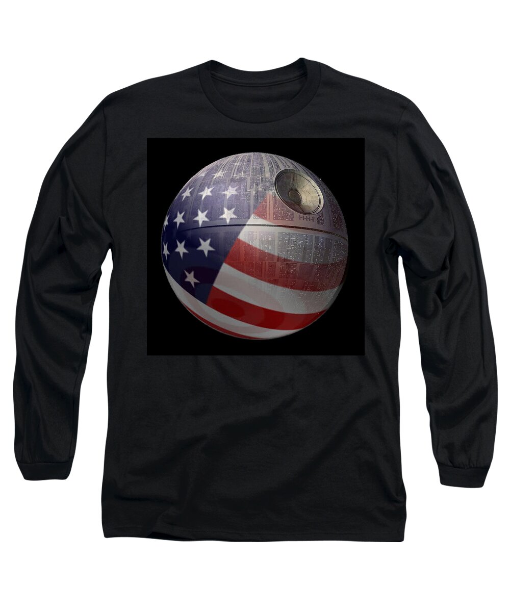 Us Empire Long Sleeve T-Shirt featuring the digital art The New Empire by John Parulis