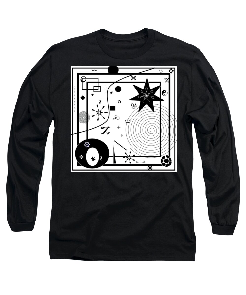Black Long Sleeve T-Shirt featuring the digital art The Showman by Designs By L