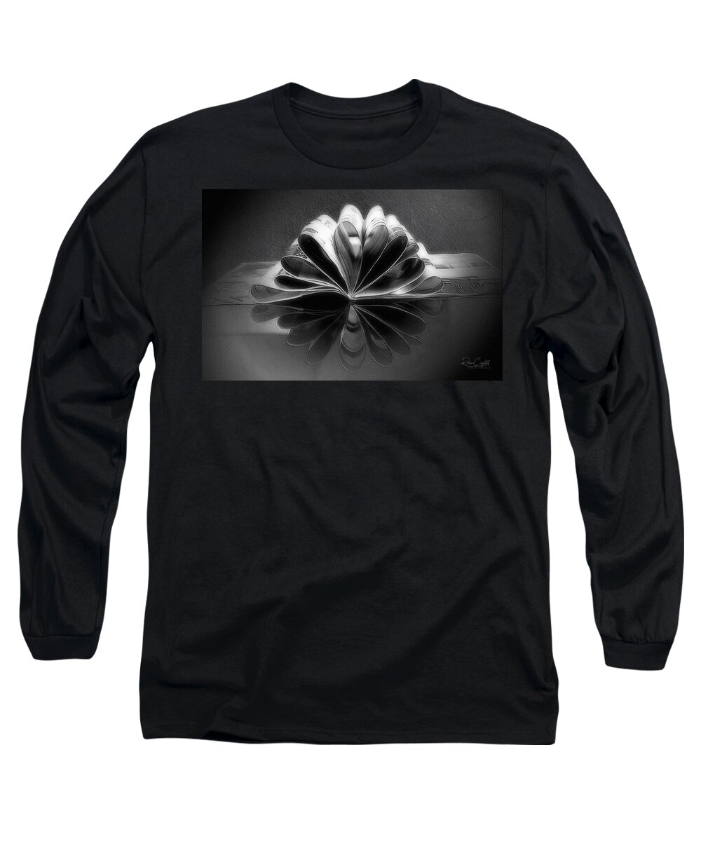 Semi Abstract Long Sleeve T-Shirt featuring the photograph This Is The Way These Pages Roll by Rene Crystal
