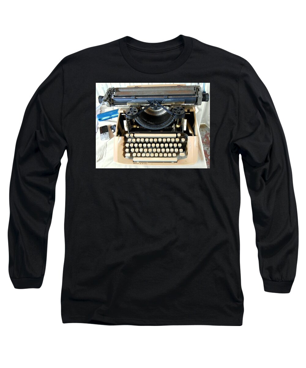 Novel Long Sleeve T-Shirt featuring the photograph Typewriter by Dietmar Scherf
