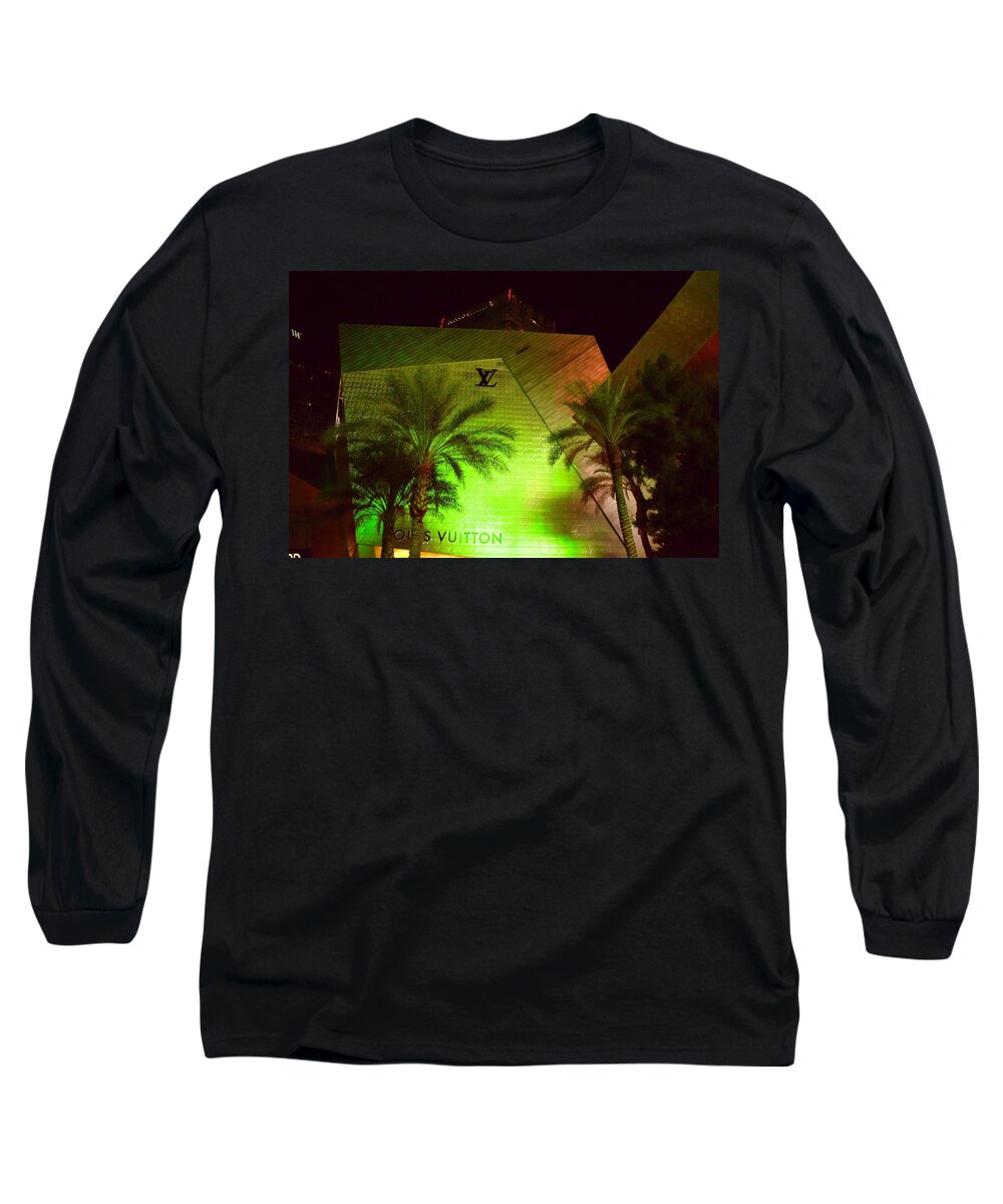 Las Long Sleeve T-Shirt featuring the photograph Vegas@Night I by Bnte Creations