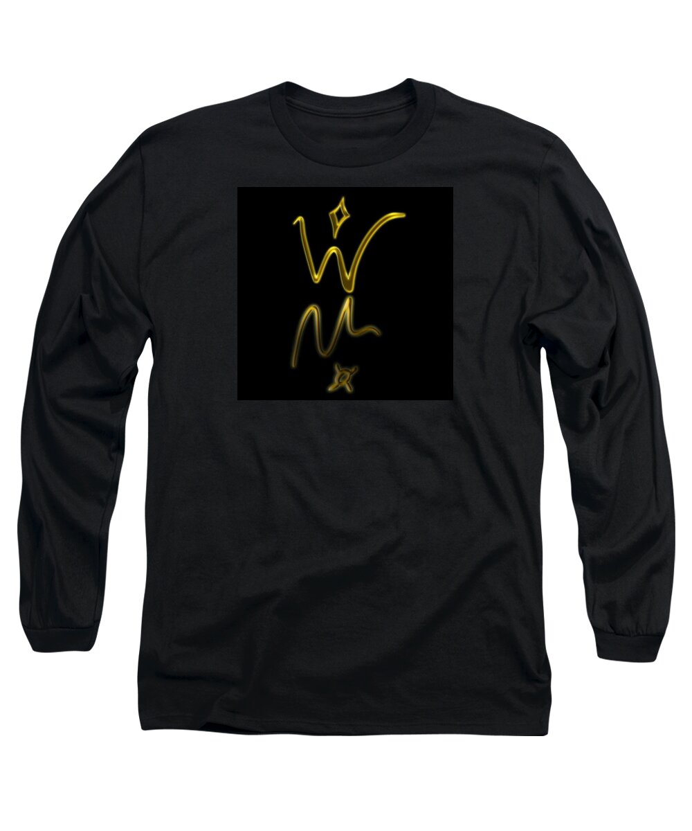 Wunderleart Long Sleeve T-Shirt featuring the digital art Wunderle Mabus by Wunderle