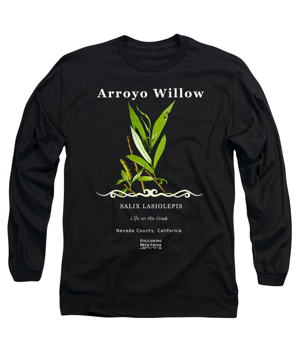 Arroyo Willow Long Sleeve T-Shirt featuring the digital art Willow by Lisa Redfern