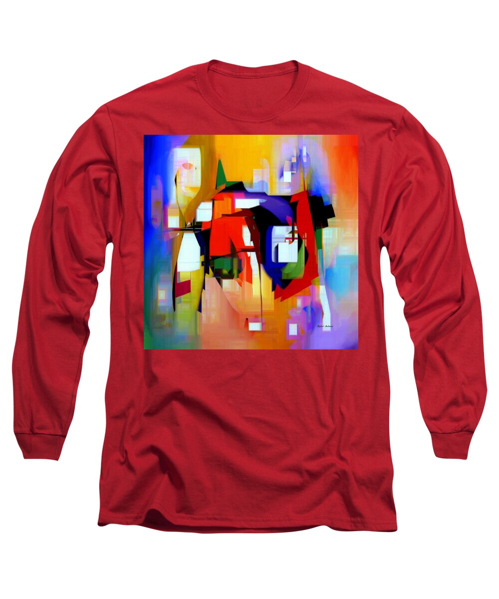 Abstract Long Sleeve T-Shirt featuring the digital art Abstract Series IV #13 by Rafael Salazar