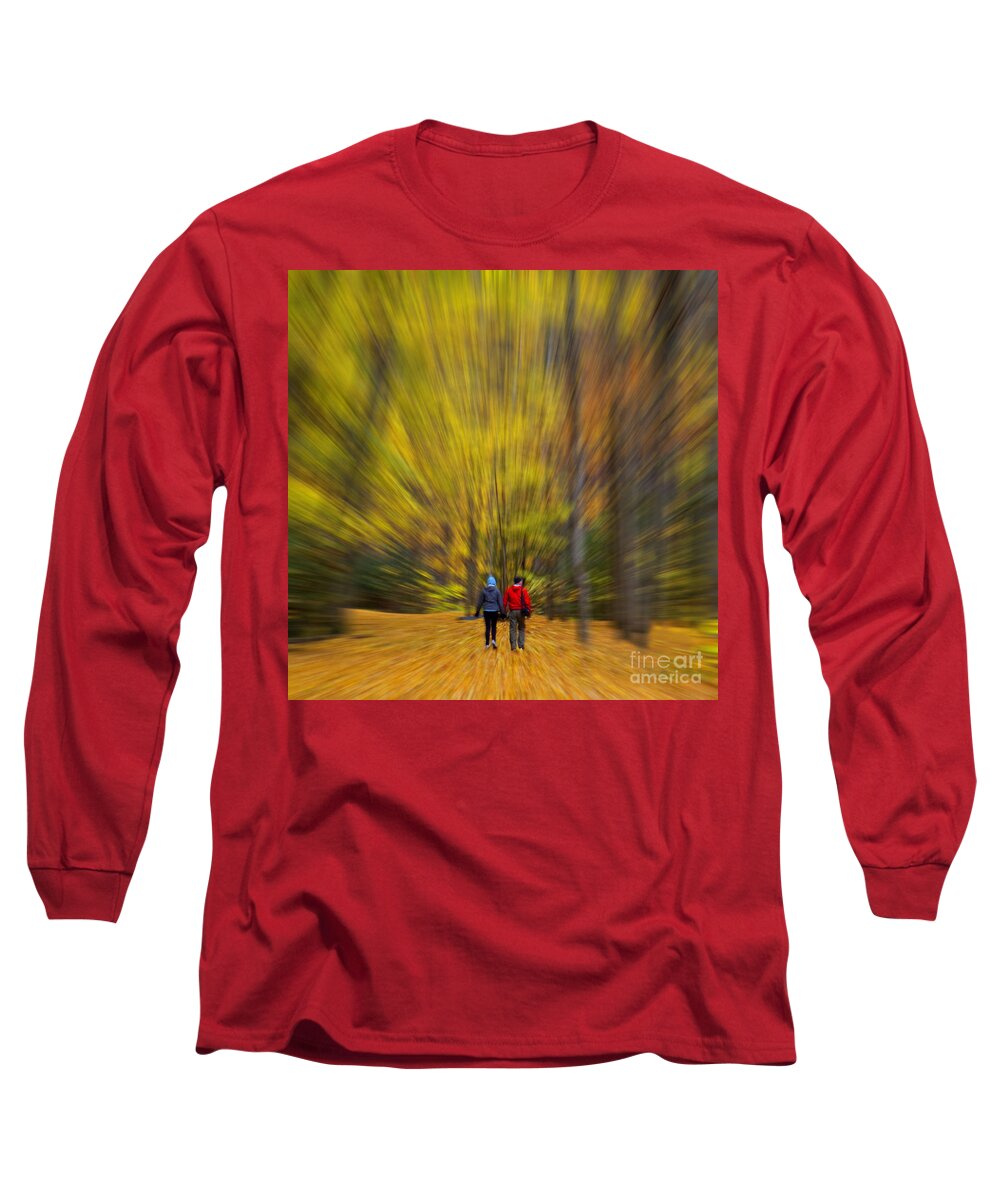 Creative Long Sleeve T-Shirt featuring the photograph A Fall Stroll Taughannock by Jerry Fornarotto