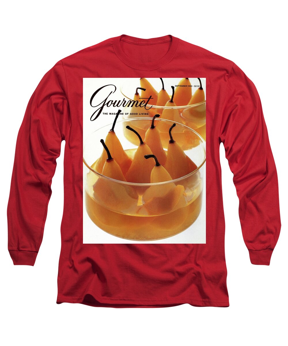 Food Long Sleeve T-Shirt featuring the photograph A Gourmet Cover Of Baked Pears by Romulo Yanes