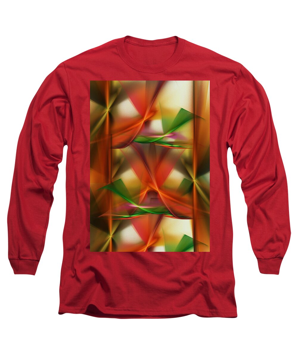 Abstract Long Sleeve T-Shirt featuring the digital art Abstract 092313 by David Lane