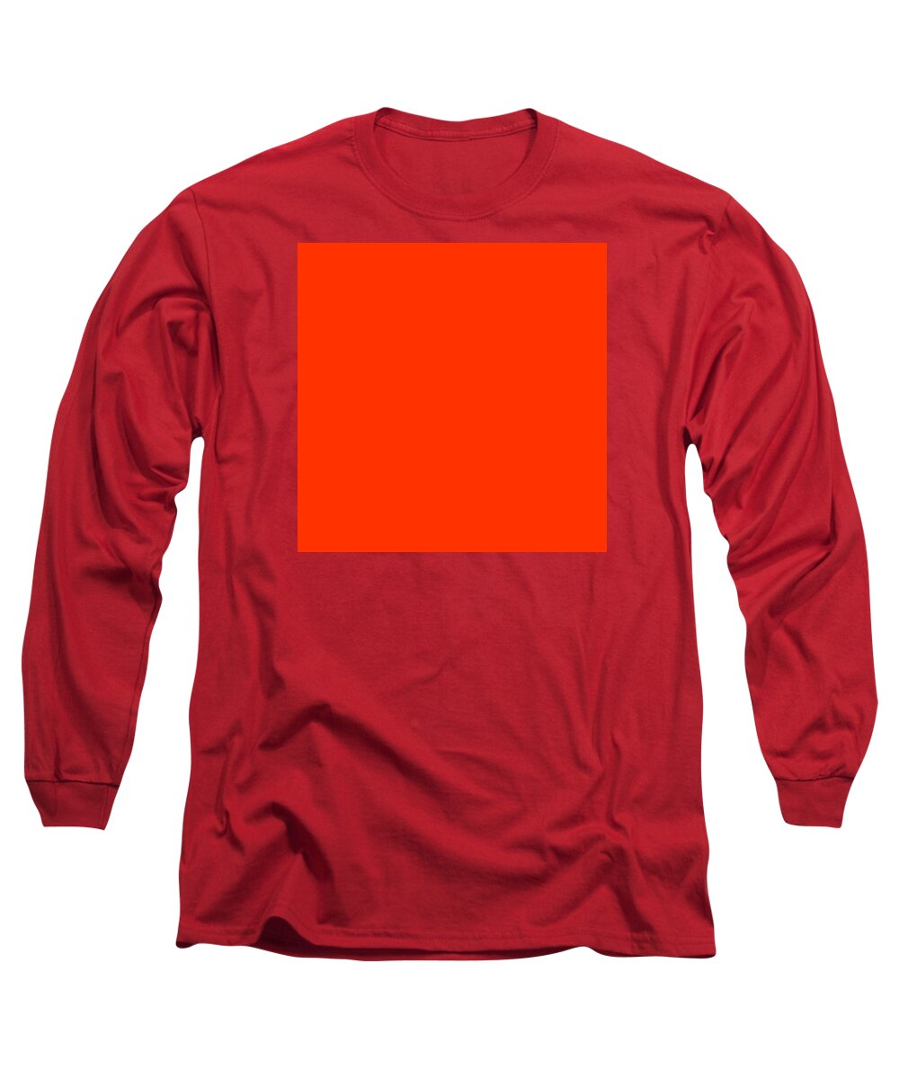Abstract Long Sleeve T-Shirt featuring the digital art C.1.255-50-0.7x7 by Gareth Lewis