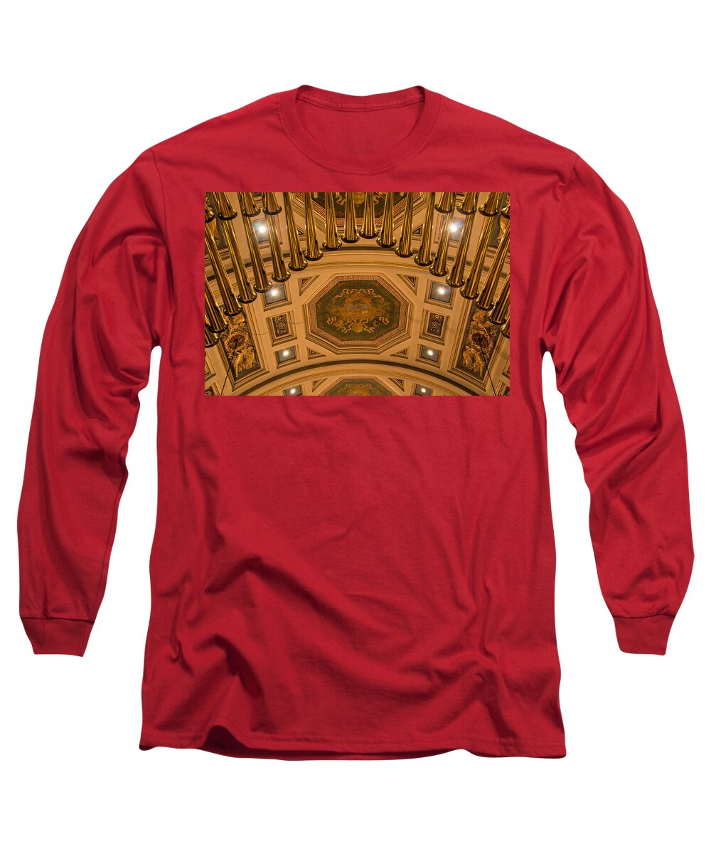Cathedral Of The Sacred Heart Ceiling Long Sleeve T-Shirt featuring the photograph Cathedral of the Sacred Heart Ceiling by Jemmy Archer
