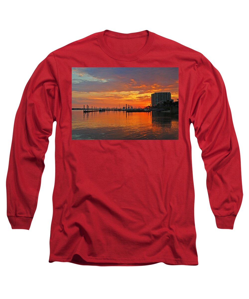 Alabama Long Sleeve T-Shirt featuring the digital art Colbalt Morning by Michael Thomas