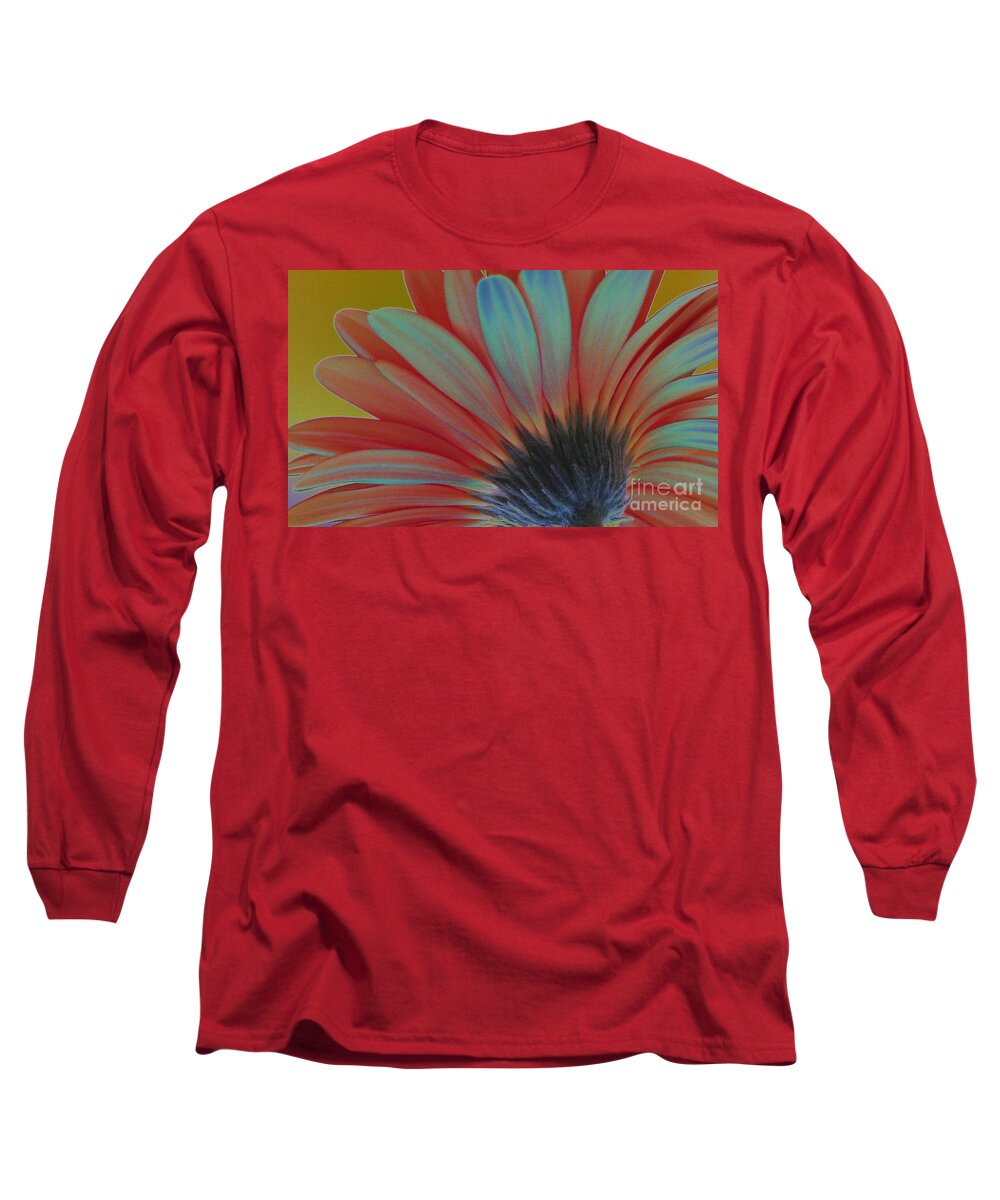 Daisy Long Sleeve T-Shirt featuring the photograph Daisy From Behind by Jacqueline McReynolds