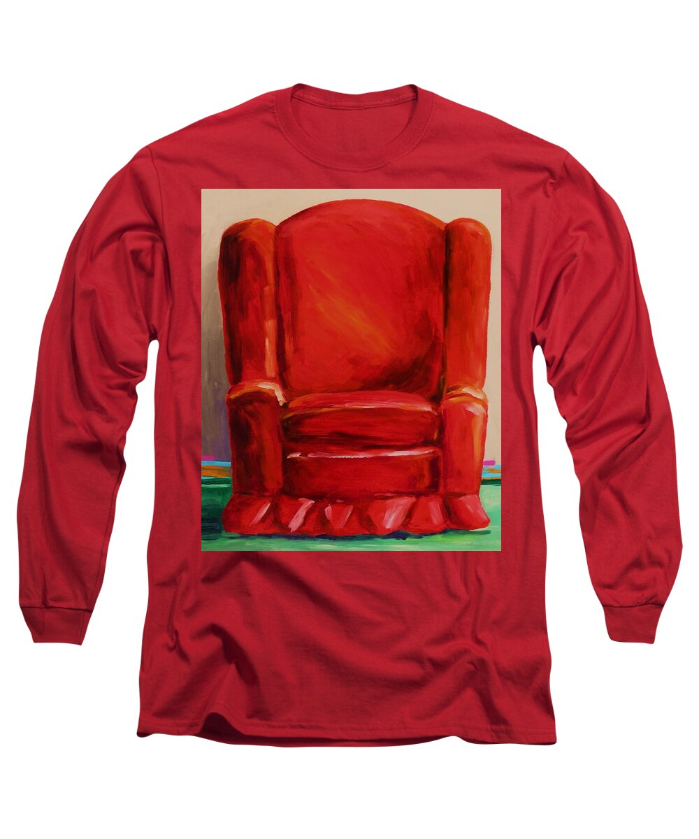 Red Chair Long Sleeve T-Shirt featuring the painting Draft Dodger by John Williams
