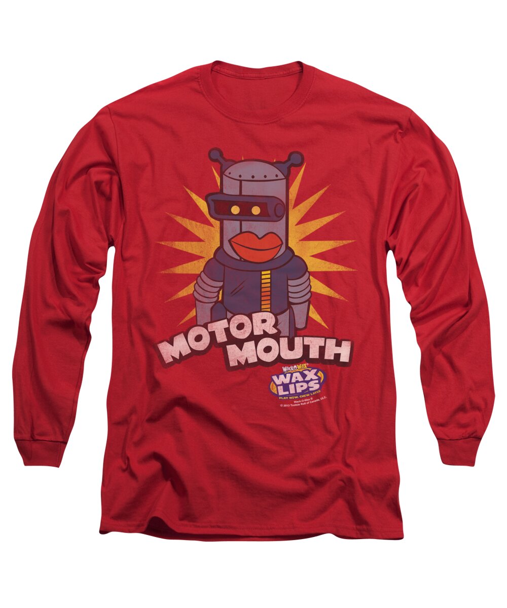 Dubble Bubble Long Sleeve T-Shirt featuring the digital art Dubble Bubble - Motor Mouth by Brand A