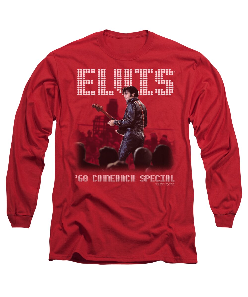 Music Long Sleeve T-Shirt featuring the digital art Elvis - Return Of The King by Brand A