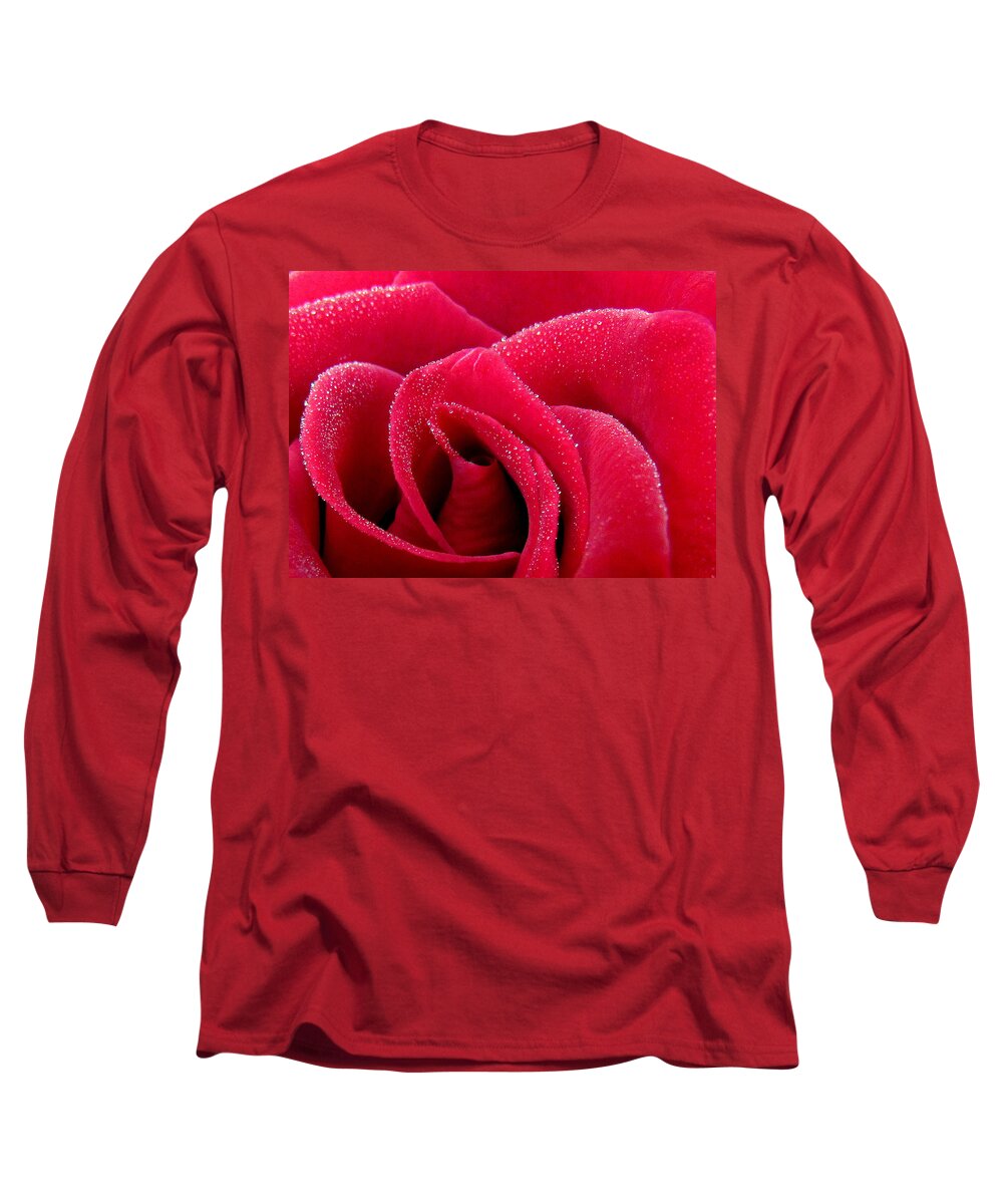 Rose Long Sleeve T-Shirt featuring the photograph Fairy Dust or Angel Kisses by Lori Lafargue