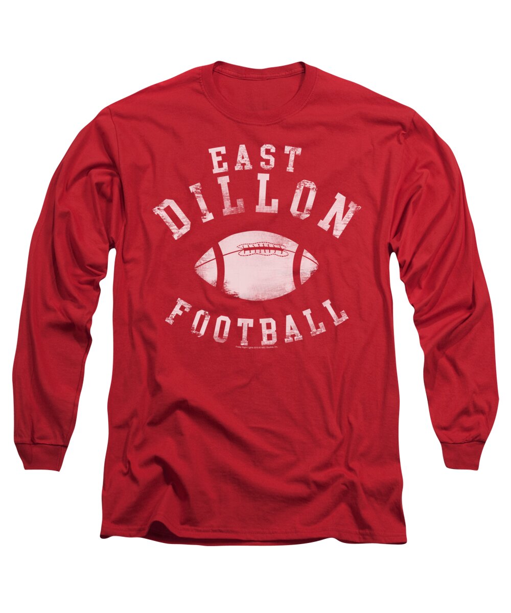 Friday Night Lights Long Sleeve T-Shirt featuring the digital art Friday Night Lts - East Dillon Football by Brand A