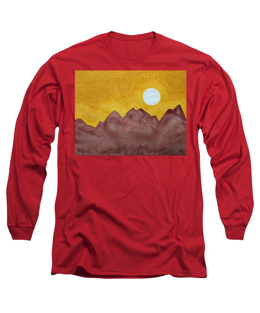Gallup Long Sleeve T-Shirt featuring the painting Gallup original painting by Sol Luckman